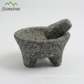 Pitted granite mortar pestle